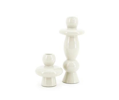 Kandelaar Barolo set van twee - beige