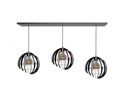 2405 - Terra hanglamp recht 170cm - 3 lichts incl.lichtbronnen