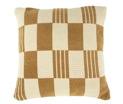Sierkussen Twist 45x45 cm - mustard