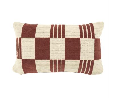 Sierkussen Twist 35x55 cm - burgundy