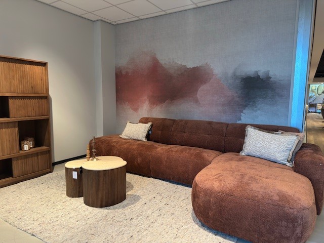 Trendy bank met ronde vormen 360x85x171 cm