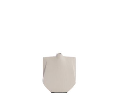 Vaas deco 21x6x25 cm MAKAHA crème