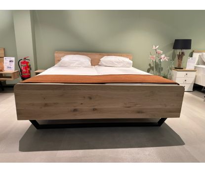 Naturel eiken ledikant 180x200 cm incl. nachtkastjes