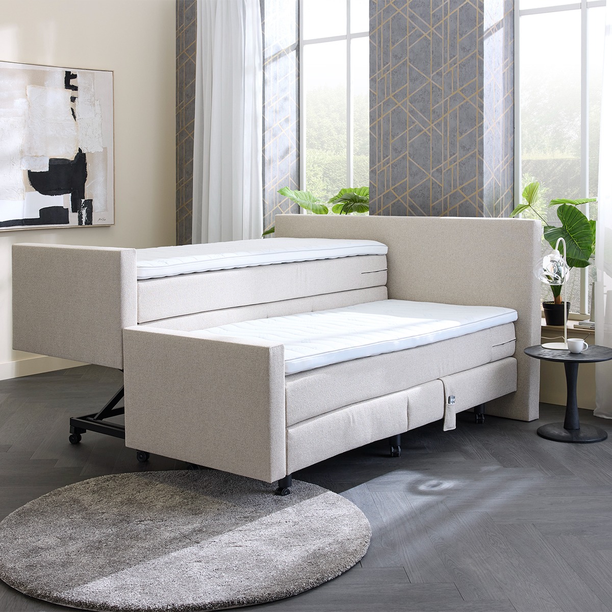 Boxspring Premium Nijmegen Hoog/Laag systeem