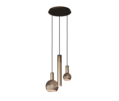 4350 - Riva hanglamp rond Ø35 cm - 3 lichts incl.lichtbronnen
