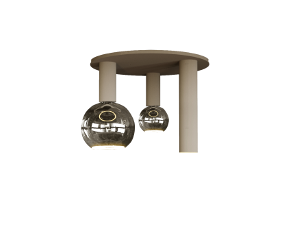 4365 - Riva Plafonniere rond Ø35 cm - 3 lichts incl.lichtbronnen
