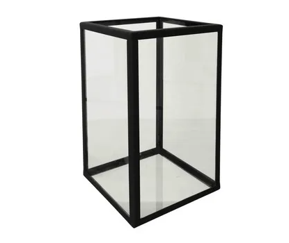 Showcase Serré Window Clear glass and Iron Frame Black