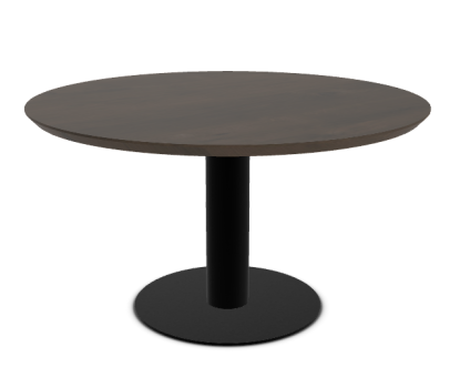 Houten eettafel rond