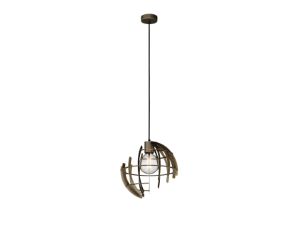 2402 - Terra hanglamp rond Ø35 cm incl.lichtbron