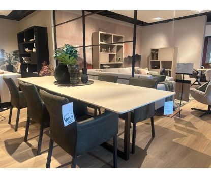 Fenix beige eettafel 260x100 cm