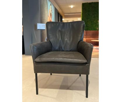 Vintage bruine leren fauteuil