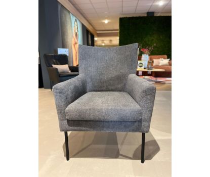 Royale fauteuil in grijze stof