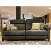 Moderne bank in leder 205 cm