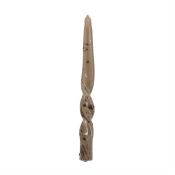 Kaars Swirly - bruin ( 4 stuks )
