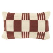 Sierkussen Twist 35x55 cm - burgundy