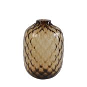 Vaas Ø29x42 cm CARINO glas bruin