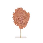 Ornament op voet 37x31x61,5 cm CORAL koraal+antiek brons