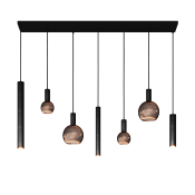 4300 Riva hanglamp recht 145 cm 7 lichts incl.ichtbron