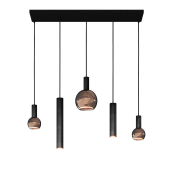 4302 Riva hanglamp recht 100cm - 5 lichts incl.lichtbronnen