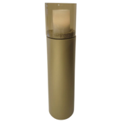 Stand Tower Raw Metal Gold Round H80 & windlicht