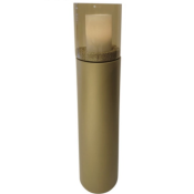 Stand Tower Raw Metal Gold Round H100 & windlicht