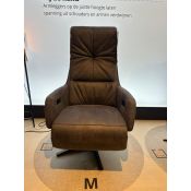 Relaxfauteuil in combi stof 3 motorig met opsta hulp+accu